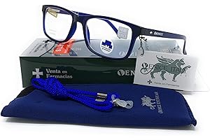 VENICE EYEWEAR OCCHIALI | Gafas ver de cerca, lectura con Filtro Luz Azul, Ordenador Gaming Móvil, Protección Antifatiga - Venice Coti Dioptría (1-1,50-2 - 2,50-3 - 3,50) (Azul, Graduación +2,00)