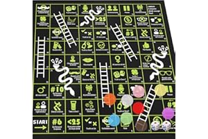 Faburo Drinking Games, Fun Adult Game, Chutes and Ladders Party Game, Snakes and Ladders Gift Set for Adults, Teens & Parties, Birthday Night Party Game