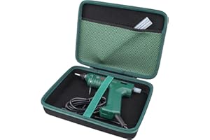 CO2CREA Futerak do pistoletu do klejenia Bosch PKP 18 E/PKP 3,6 LI/AdvancedGlue 18 V, kompatybilny z ładowarką USB i patyczkami do klejenia, czarny