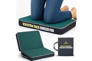 Green Haven Folding Memory Foam Garden Kneeling Pad – 6cm Memory Foam, Lightweight & Portable with Handles, Perfect for Gardening, Bath Kneeler, Seat Cushion, Indoor & Outdoor Support