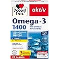 Doppelherz Omega-3 1400 mg - Hochdosiertes Omega-3-Konzentrat plus Vitamin E - Hoher Gehalt an Omega-3-Fettsäuren EPA & DHA -