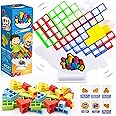 Koyigo Tetra Tower Balance Game, Stack Balance Toy, Stacking Balance Assembling Building Blocks Toy for Parent-Child Interactive Toy, Montessori Toy Gift for Kids Adults (32 Pcs), S-126