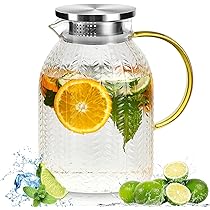 Caraffa In Vetro Borosilicato 1,5L - Con Coperchio Acciaio, Spazzola E Filtro, Per Bevande Calde/Fredde - Foto 10