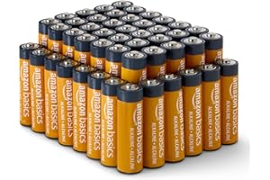 Amazon Basics AA 1.5 Volt Performance Alkaline Batteries, 48-Pack (Appearance may vary)