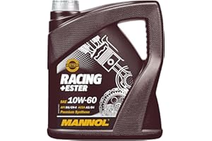 MANNOL Huile moteur RACING+ESTER 10W-60 Huile synthétique Huile ACEA A3/B4 API SN API CH-4 4 L