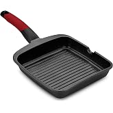 BRA Premiere | Grill with stripes 11 in, Cast Aluminium | Cast aluminium, tri-layer with reinforced non-stick coating without