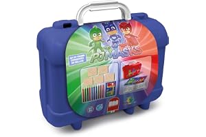 Multiprint Tashe Travel Set Pyjamasmask, tillverkad i Italien, målarboker, med pussel och färgpennor, stämpelset för barn, i