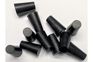 dexierp Tapón de tapón de Fuerza de protección para Orificio de 15/32 "1/2" 11,5-13,5 mm (Paquete de 25) Apertura de Botella de Tubo 1/2-20 UNF a 5/8-11 UNC M14 M15 Rosca