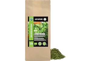 Alpi Nature Apio de Monte Orgánico Seco 250g, Levístico Orgánico Frotado, Especia para Cocinar