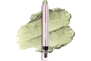 ‎LUCOSS Lucoss Cream Lidschatten Stift, Hochpigmentierter Lidschattenstift, Perlglanz-Seidenraupen-Lidschatten-Stift, Wasserfester, Lang anhaltender Eye Highlighter Stick (#06 Grasgrün)