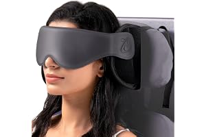 Bonairest resekudde, flygplan huvudrem med 3D-ögonmask för sömn