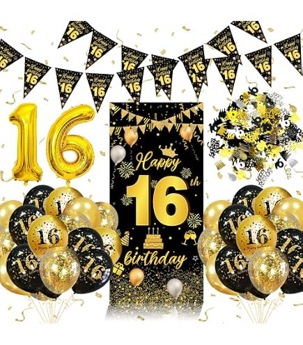 Sage Green Happy Birthday Banner – 72.8" X 35.4" Door Cover With Balloons, Gold Sparkle & Triangle Flags For Girls/Women Birthday & Baby Shower