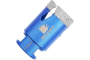 Trepans Pour Carrelage 35mm - BRSCHNITT Trepan Diamant m14 pour Perçage à sec en Porcelaine Carrelage Granit Marbre