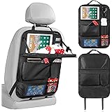 LUCMO Auto Rückenlehnenschutz, Autositz Organizer, Rücksitz Organizer mit Tablet/Telefon Aufbewahrung, Wasserdicht Multifunkt