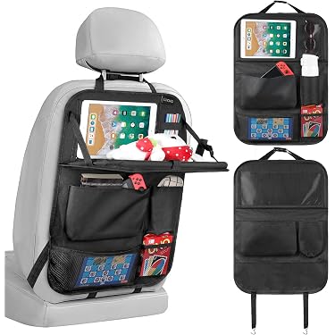 Rückenlehnenschutz Für Autositz - Mit Stauraum, Blau, 76x45 Cm, Gegen Kindertritte