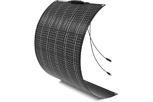 Borrow Power Panel Solar Flexible 110W Alta Eficiencia, IP67 Impermeable - Ideal para Vehículos, Barcos, Camping