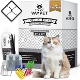 VAYPET&reg; Cat Net Terrace without Drill [4x3m] - Reinforced Net | Includes Hooks + Silicone Glue | Reinforced Wire Net | Cat Pr