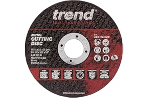Trend Disco de corte de metal para amoladora angular, 115 m de diámetro, corte fino de 2,5 mm, AD/C115/25/M, paquete de 10