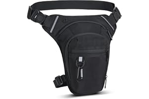 AIRCBC Sacoche de Jambe Moto, Étanche pour Cuisse, Tactique, Homme Femme, pour Course, Randonnée, Cyclisme, Pêche