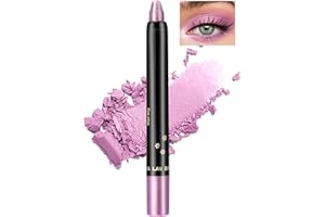 Jutqut Rosa Glitzer Lidschatten Stift, Wasserfest Eyeliner Stick, Waterproof Long Lasting Eyeshadow Pencil, Schimmer Metallic Augenstift, Cream Lidschattenstift,Wasserfester Augen Make up #07
