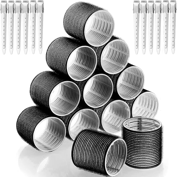 ROPIKIS Lockenwickler-Set XL | 31 Teile In 3 Größen Mit Clips & Kamm | Hitzefrei Für Voluminöse Locken