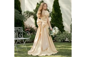 VLYX Lazo Grande de Satén en Oro Champán, Cinta Gigante para Decoración de Pared, Bodas, Navidad, Cumpleaños, Fiestas y Accesorios de Habitación