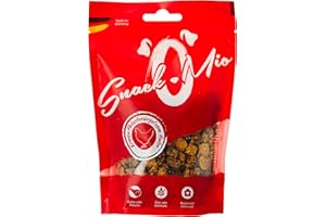 SnackOMio En-cas Premium Pour Chiens, Dés De Viande De Poulet Juteuse, 125 g, Sans Céréales, Lot De 1 (1 x 125 g)