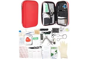 Hodzeed Outdoor Emergency Survival Kit, Survival Gear Complete Kit with Compass Bandage Blanket Flashlight Essentials for Climbing Camping Hiking Hunting Fishing