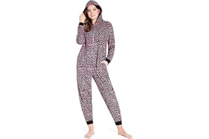 CityComfort Jednoczęściowe dla kobiet miękka wygodna piżama polarowa bielizna nocna dla kobiet puszysty polar onesie odzież wypoczynkowa rozmiary S-XL