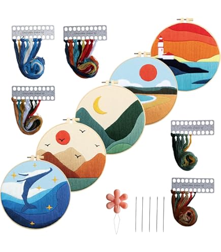 Whemyreat Set Di 5 Pezzi Da Ricamo Per Gli, Set Di Punte Fai Da