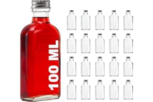 SLK GmbH 20 x 100 ml Bottiglie di Vetro vuote con Chiusura da slkfactory