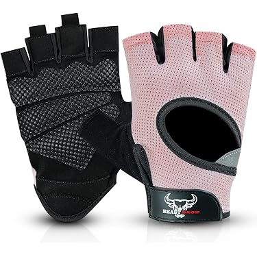 Gants D'Haltérophilie Respirants Rose – Antidérapants, Paume Silicone – Homme/Femme – Fitness, Gym, Vélo