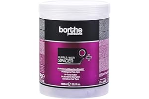 BORTHE Professional SPACER Rapid Blonde Dust Free Powder Bleach 1000g - PURPLE 9+ Levels