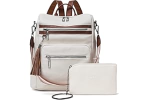 Shrrie Backpack Purse for Women Leather Backpack Fashion Designer Travel Backpack Convertible Shoulder Bag