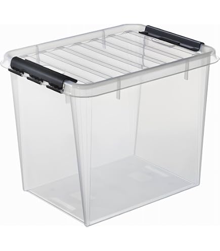 Orthex Clipbox Smart Store 31 Liter | Schwarz, Stapelbar & Lebensmittelecht | 50x39x26 Cm