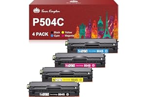 Toner Kingdom Compatible Toner Replacement for Samsung CLT-P504C CLT-504S for Samsung Xpress C1810W C1860FW CLP-415N CLP-415NW CLX-4195FN CLX-4195FW CLX-4195N (K504S C504S M504S Y504S, 4-Pack)