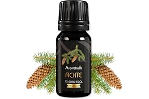 Aromaholik Fichtennadelöl BIO 100% naturrein – Ätherische Öle für Diffuser & Aroma Diffuser – Zertifiziertes ätherisches Öl aus Indien – Spruce Essential Oils 10ml für Sauna & Massage