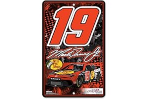 Rico Industries Plaque décorative en métal NASCAR Racing Kyle Busch n°8 27,9 x 43,2 cm