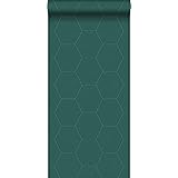 Holden Decor 96141 - Carta da parati, verde petrolio: Amazon.it: Fai da te