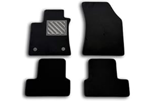 MTC AUTOMOTIVE Alfombrillas para Renault Megane IV/Megane Grandtour IV (también híbrido enchufable) 09.2016> A Medida, Antideslizante, talonera de Goma Reforzada, Botones de fijación