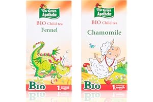Apotheke Fennel and Chamomile Baby Tea Gift Pack. Sugar Free. Suitable From 1st Month of Age. (1)