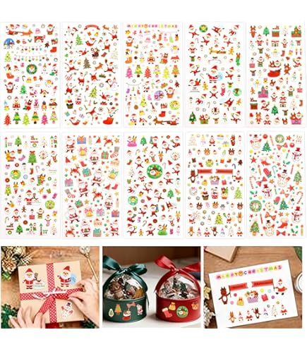 Muorruo 50 Pièces D'autocollants Flocon De Neige Esthétiques