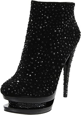 pleaser rhinestone boots