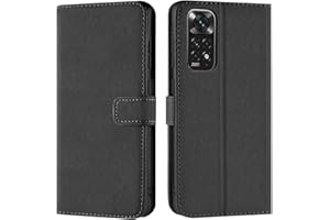 Verco Etui Kompatybilne z Redmi Note 11 / 11S Case, ochronne obudowa dla Xiaomi Redmi Note 11 / 11S portfel smartfon przegródki na karty, Czarny