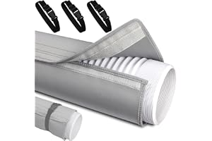 Bärbar luftkonditionering slangskydd ventilationsrör isoleringshylsa för AC avgasrör 5 tum 6 tum diameter värmereduktion