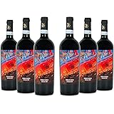 Brumale Vino Rosso Nero D'Avola Sicilia DOC, Gusto Rotondo e Completo, Profumo Fruttato, 13% Vol, Confezione con 6 Bottiglie 