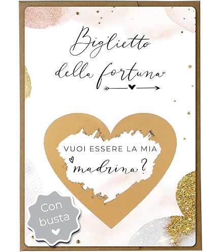 Gratta e vinci personalizzato: annuncio di gravidanza, evento, matrimonio, San Valentino, amore, padrino, madrina - Italia