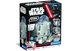 CLEMENTONI - Star Wars Robot R2D2 à Construire dès 8 Ans - Kit de Construction Droïde Interactif avec Pièces Détachables - Jouet à Monter pour Fans - Idée Cadeau Créatif Star Wars