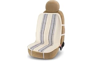 Bottari 12128 Schienale Estivo per Auto Maldive in Fibra Naturale di Paglia, Color Panna