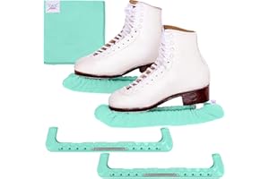 CRS Cross Skate Guards, Soakers & Towel Gift Set - Ice Skating Guards and Soft Skate Blade Covers for Figure Skating or Hockey